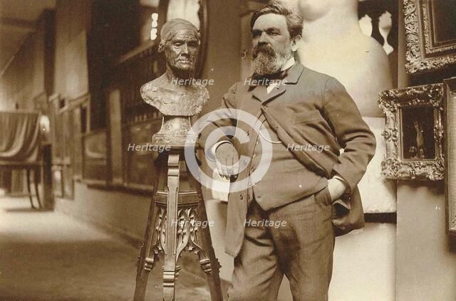 Portrait of the sculptor Alfred Boucher (1850-1934), 1910s. Creator: Anonymous.
