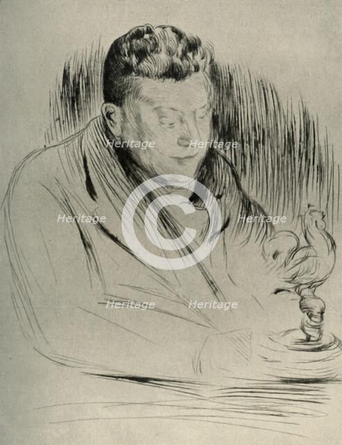 Portrait of the sculptor Alfred Gilbert, 1908. Creator: Unknown.