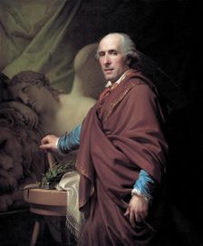 Portrait of the sculptor Antonio Canova (1757-1822), 1806. Creator: Lampi, Johann-Baptist, the Younger (1775-1837)
