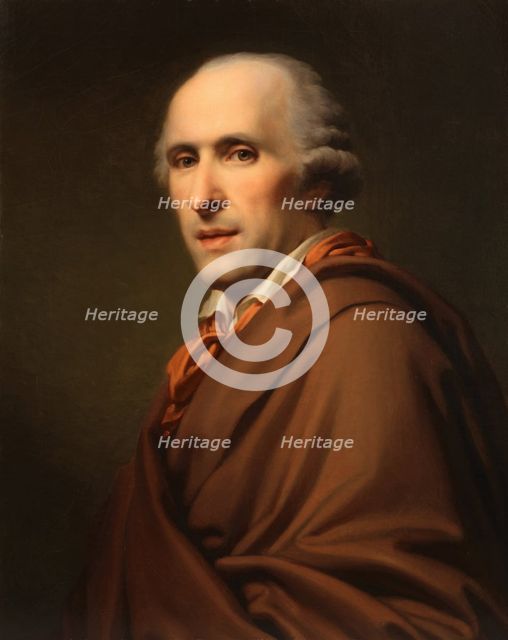 Portrait of the sculptor Antonio Canova (1757-1822), 1806. Creator: Lampi, Johann-Baptist von, the Elder (1751-1830).