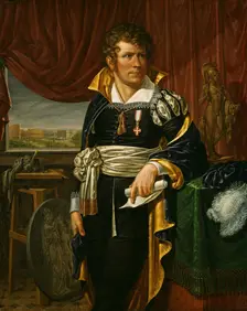 Portrait of the Sculptor Bertel Thorvaldsen, 1811. Creator: Jacob Munch