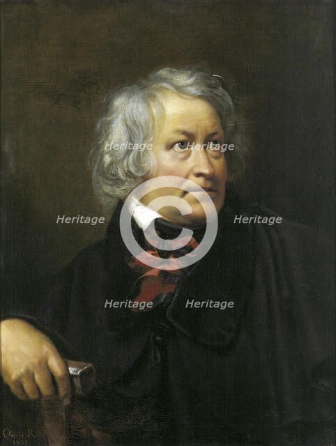 'Portrait of the sculptor Bertel Thorvaldsen', 1833.  Creator: Orest Kiprensky.