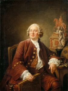 Portrait of the sculptor Edmé Bouchardon (1698-1762) , 1758. Creator: Drouais, François-Hubert (1727-1775)