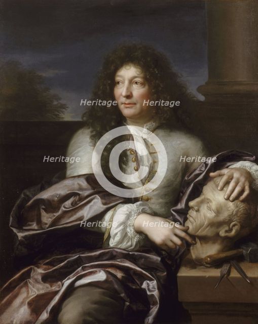 Portrait of the sculptor François Girardon (1628-1715), 1683. Creator: Revel, Gabriel (1643-1712).