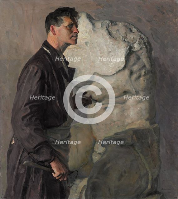 Portrait of the sculptor Ivan Dmitriyevich Shadr (1887-1941), 1934.