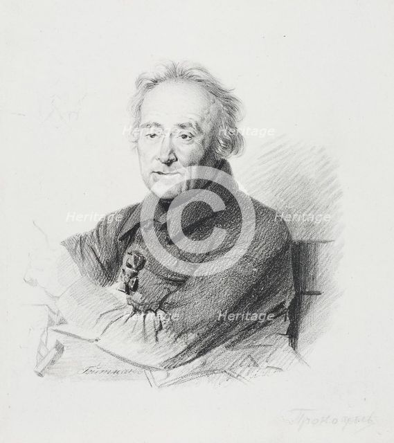 Portrait of the sculptor Ivan Prokofyevich Prokofyev (1758-1828).