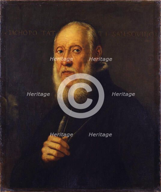Portrait of the sculptor Jacopo Sansovino (1486-1570). Artist: Tintoretto, Jacopo (1518-1594)