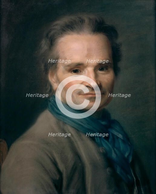 Portrait of the sculptor Jean-Baptiste Lemoyne (1704-1778), 1763. Creator: La Tour, Maurice Quentin de (1704-1788).