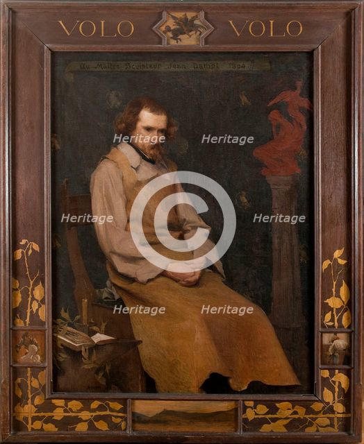 Portrait of the sculptor Jean Dampt, 1894. Creator: Edmond Francois Aman-Jean.