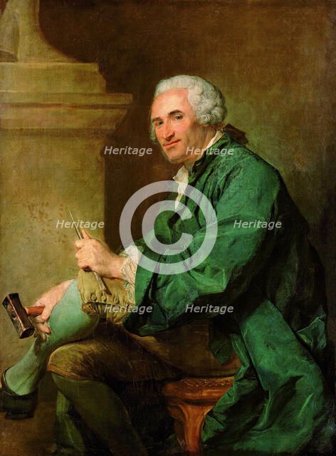 Portrait of the Sculptor Lambert-Sigisbert Adam (1700-1759), 1753.