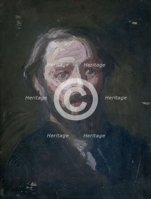 Portrait of the sculptor Pier Pander (1864-1919), 1893-1894.  Creator: Thomas Cool.