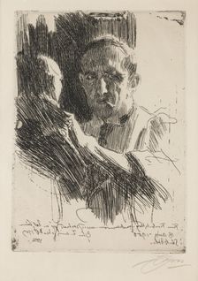 Portrait of the Sculptor Prince Paolo Troubetzkoy (1866-1938), 1909