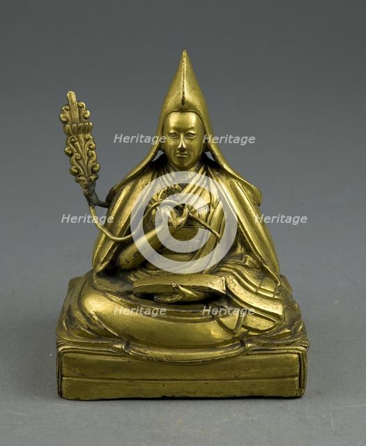 Portrait of the Seventh Dalai Lama, 19th century. Creator: Unknown.