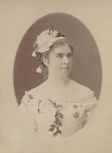 Portrait of the Singer Yelizaveta Lavrovskaya (1845-1919), 1890s