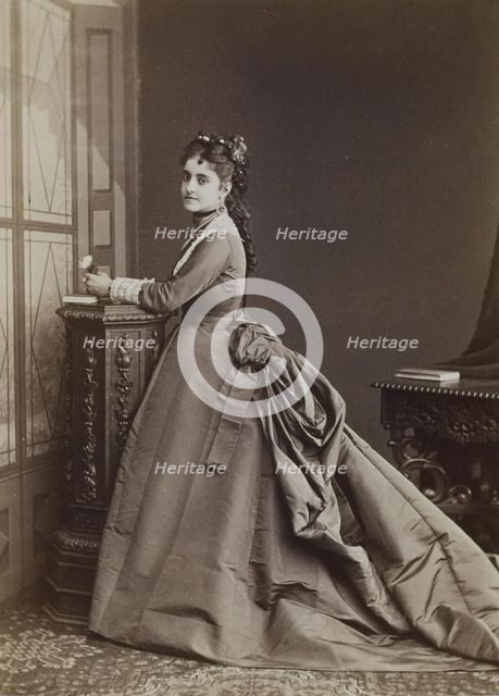 Portrait of the singer Adelina Patti (1843-1919).