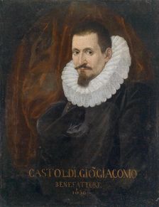 Portrait of the singer and composer Giovanni Giacomo Gastoldi (1553-1609), First Half of 17th cen.. Creator: Anonymous
