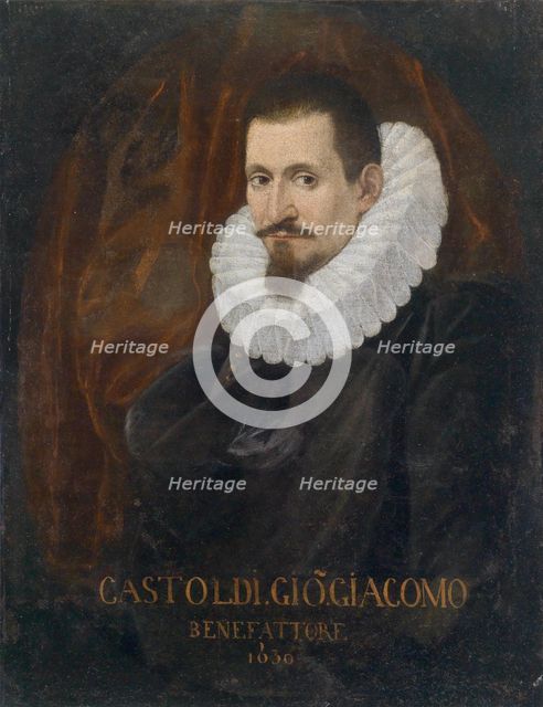 Portrait of the singer and composer Giovanni Giacomo Gastoldi (1553-1609), First Half of 17th cen.. Creator: Anonymous.