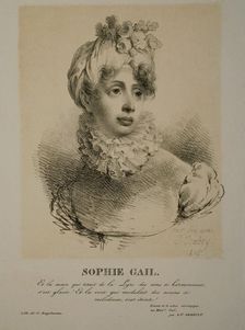 Portrait of the singer and composer Edmée Sophie Gail (1775-1819), 1819