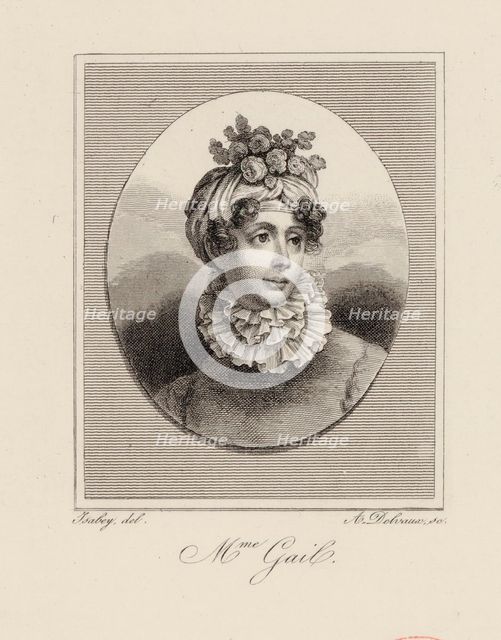 Portrait of the singer and composer Edmée Sophie Gail (1775-1819), ca 1819.