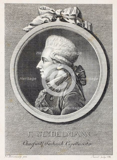 Portrait of the singer and composer Franz Seydelmann (1748-1806) , c. 1800. Creator: Thoenert (Thönert), Medardus (1754-1814).
