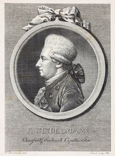 Portrait of the singer and composer Franz Seydelmann (1748-1806) , c. 1800. Creator: Thoenert (Thönert), Medardus (1754-1814)