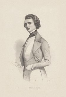 Portrait of the singer and composer Joseph Tagliafico (1821-1900). Creator: Alophe, Marie-Alexandre Menut (1812-1883)