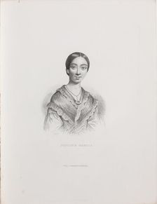 Portrait of the singer and composer Pauline Viardot (1821-1910), 1839-1840