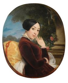 Portrait of the singer and composer Pauline Viardot (1821-1910), 1844. Creator: Picot, François-Édouard (1786-1868)