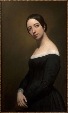 Portrait of the singer and composer Pauline Viardot (1821-1910), 1840. Creator: Scheffer, Ary (1795-1858)