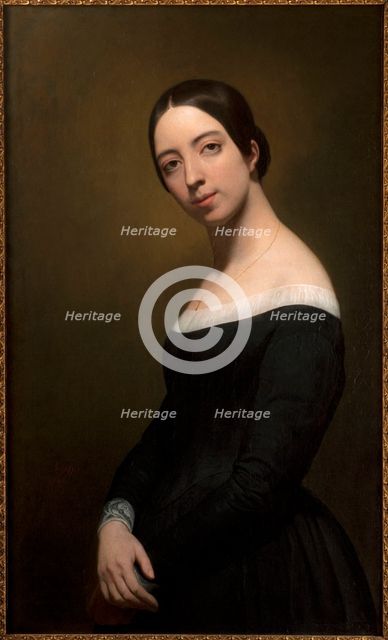 Portrait of the singer and composer Pauline Viardot (1821-1910), 1840. Creator: Scheffer, Ary (1795-1858).