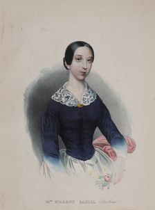Portrait of the singer and composer Pauline Viardot (1821-1910), 1840s