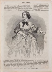 Portrait of the singer and composer Pauline Viardot (1821-1910), 1861