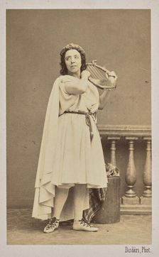 Portrait of the singer and composer Pauline Viardot (1821-1910), 1862. Creator: Disdéri, André Adolphe-Eugène (1819-1889)