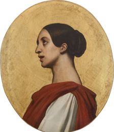 Portrait of the singer and composer Pauline Viardot (1821-1910) as Saint Cecilia