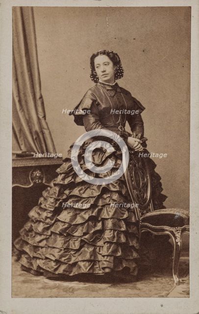 Portrait of the singer and composer Pauline Viardot (1821-1910). Creator: Disdéri, André Adolphe-Eugène (1819-1889).