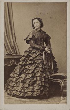 Portrait of the singer and composer Pauline Viardot (1821-1910). Creator: Disdéri, André Adolphe-Eugène (1819-1889)