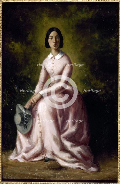 Portrait of the singer and composer Pauline Viardot (1821-1910). Creator: Sand (Dudevand), Maurice (1823-1889).