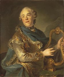 Portrait of the singer and composer Pierre de Jélyotte (1713-1797)