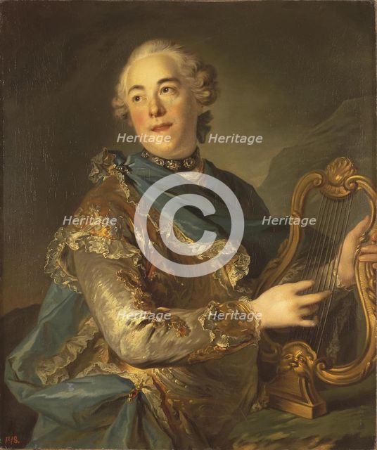 Portrait of the singer and composer Pierre de Jélyotte (1713-1797).