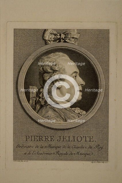 Portrait of the singer and composer Pierre de Jélyotte (1713-1797).