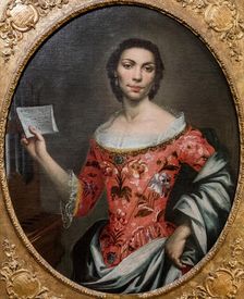 Portrait of the singer and organist Maria Caterina Serassi (1723-1756), 1745-1750. Creator: Anonymous