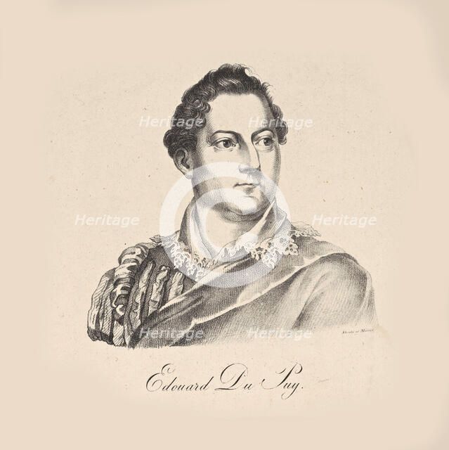 Portrait of the singer, composer and violinist Édouard Du Puy (1770-1822) . Creator: Anonymous.