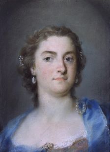 Portrait of the Singer Faustina Bordoni (1697-1781), 1730-1735 . Creator: Carriera, Rosalba Giovanna (1657-1757)