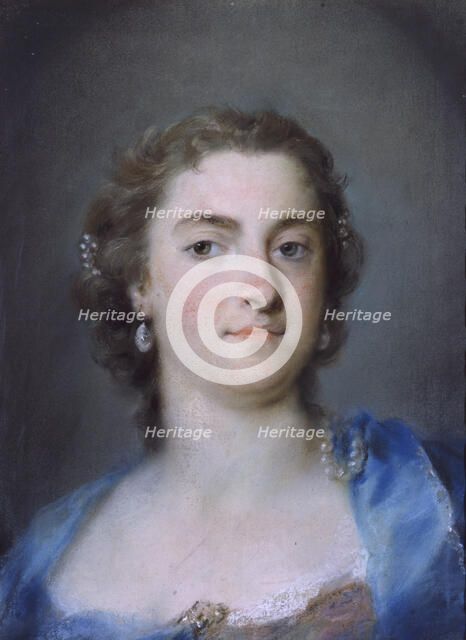 Portrait of the Singer Faustina Bordoni (1697-1781), 1730-1735 . Creator: Carriera, Rosalba Giovanna (1657-1757).