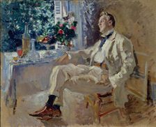 Portrait of the singer Feodor Ivanovich Chaliapin (1873-1938), 1911. Creator: Korovin, Konstantin Alexeyevich (1861-1939)