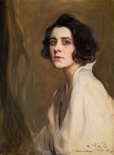 Portrait of the singer Germaine Gien (1895-1989), 1921. Creator: László, Philip Alexius de (1869-1937)