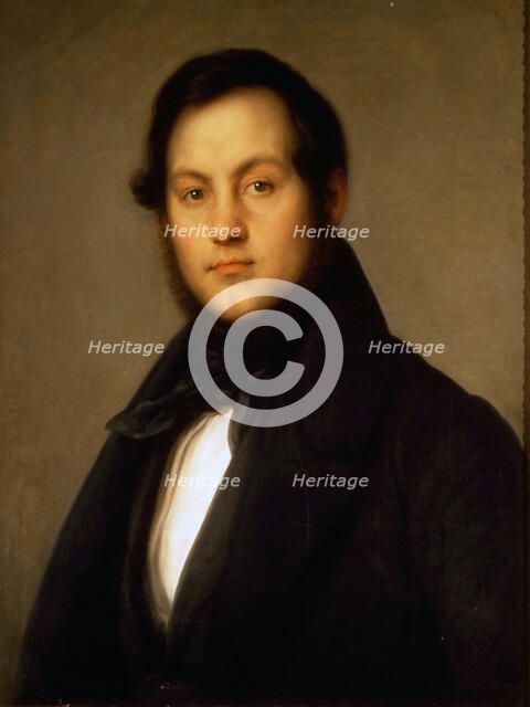 Portrait of the singer Ignazio Marini (1811-1873). Creator: Carnovali (Il Piccio), Giovanni (1804-1873).