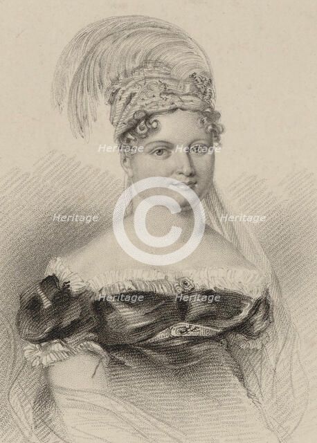 Portrait of the singer Joséphine Fodor (1789-1870), 1818. Creator: Thomson, James (1788-1850).