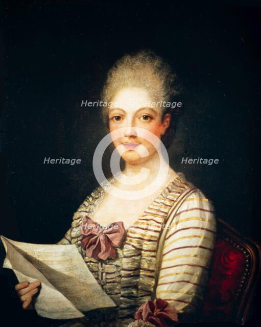 Portrait of the singer Lucrezia Agujari (1747-1783). Creator: Ferrari, Pietro Melchiorre (1735-1787).