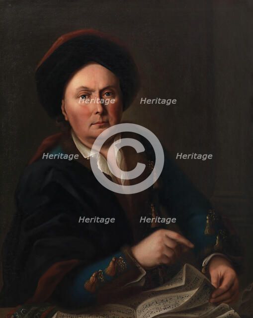 Portrait of the singer Ludwig (Lodewijk) van Beethoven (1712-1773)..., 1773. Creator: Radoux, Leopold (1754-1781).